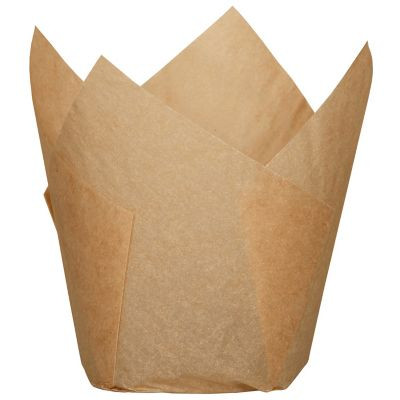 HOFFMASTER 611121 CUP BAKING 2-1/4X2-3/4X4" LRG TULIP NAT