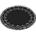 PACTIV 9816KY TRAY 16" PLAS BLK