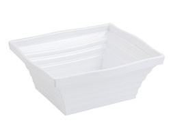 BON CHEF 53102 BOWL AMERICANA 4 QT SQR MELAMINE WHT