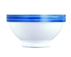 CARDINAL INTERNATIONAL H3619 BOWL FOOTED 17-1/4 OZ BRUSHED BLUE JEAN