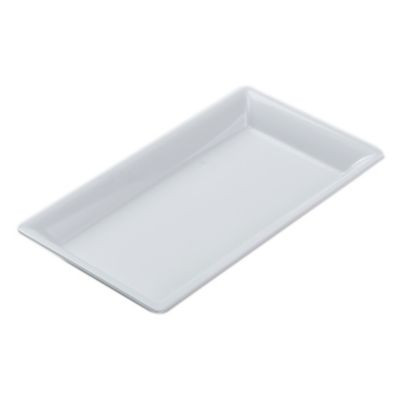 AMERICAN METALCRAFT MEL19 PLATTER RECT 14.5X7.5" ENDURANCE MEL WHT