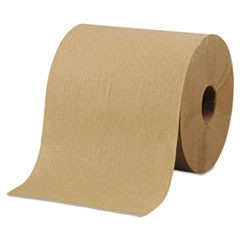 MORCON R6800 HARDWOUND ROLL TOWELS, 8" X 800FT, BROWN