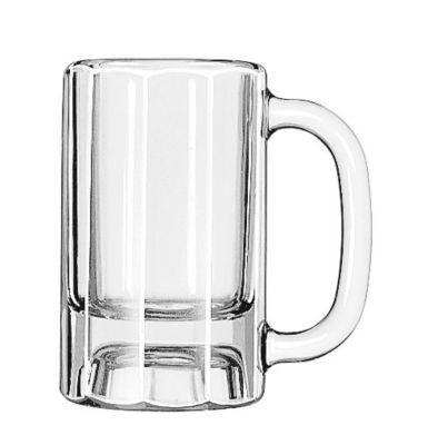 LIBBEY INC. 5019 GLASS MUG BEER PANELED 10 OZ