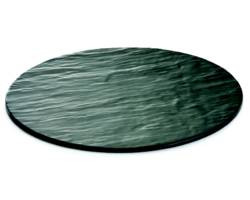 TABLECRAFT PRODUCTS COMPANY MG13 PLATTER DISPLAY 13" RND MEL BLK