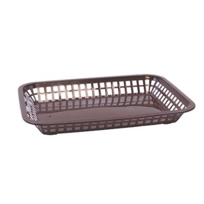 TABLECRAFT PRODUCTS COMPANY 1077BR GRANDE,PLATTER BASKET,BROWN,PK12