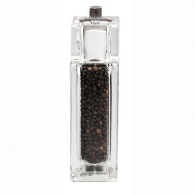 CHEF SPECIALTIES COMPANY 01850 SHAKER SALT/PEPPER 6" ACRYLIC CLEAR