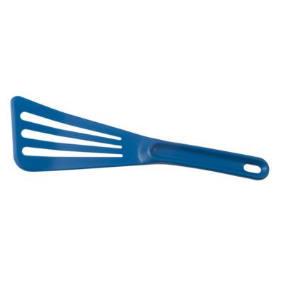 MATFER BOURGEAT 112421 SPATULA PELTON 12" SLOTTED EXOGLASS BLU