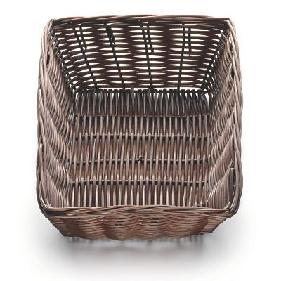 TABLECRAFT PRODUCTS COMPANY 1472 BASKET HANDWOVEN 9X6X2" OBLONG BRN