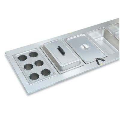 VOLLRATH 19195 PLATE ADAPTER 6 OPENINGS SS