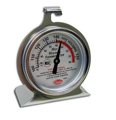 COOPER ATKINS 26HP-01-1 THERMOMETER,2 3/8 IN L,SILVER; WHITE
