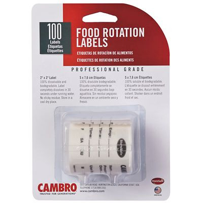 CAMBRO MANUFACTURING 23SL CAMBRO 23SL STORESAFE FOOD ROTATION LABE