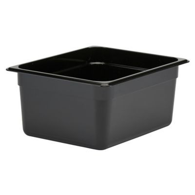CAMBRO MANUFACTURING 26CW110 PAN FOOD 1/2 SZ 6"D POLY BLK