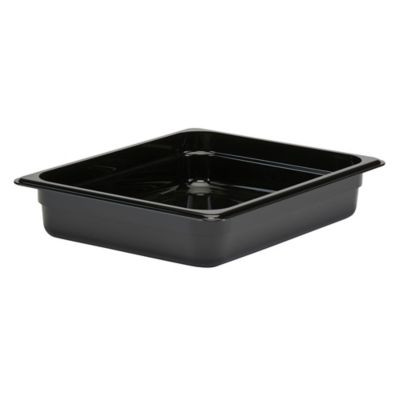 CAMBRO MANUFACTURING 22CW110 PAN FOOD 1/2 SZ 2-1/2"D POLY BLK