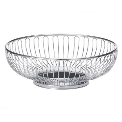 TABLECRAFT PRODUCTS COMPANY 4170 BASKET RND 8-1/8X2-5/8" CHROME METAL