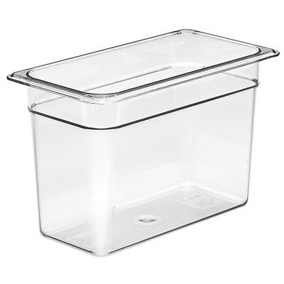 CAMBRO MANUFACTURING 38CW135 PAN FOOD 1/3 SZ 8"D POLY CLR