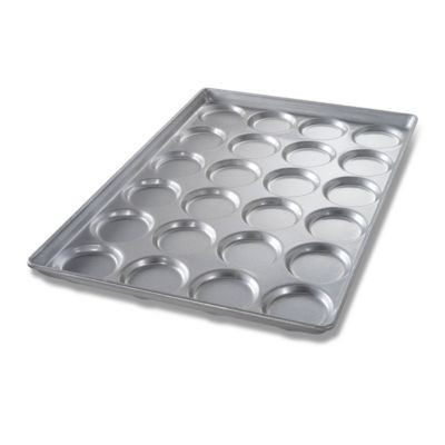 CHICAGO METALLIC 42345 PAN HAMBURGER BUN 4" ALUM