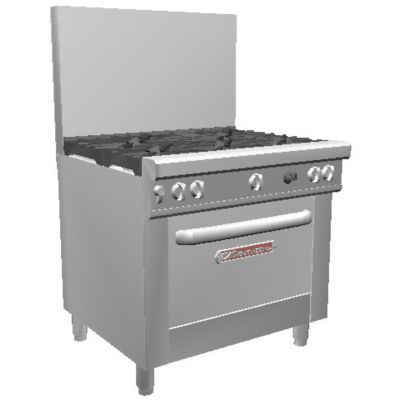 SOUTHBEND 4365D SOUTHBEND 4365D NATURAL GAS 36" 5 BURNER