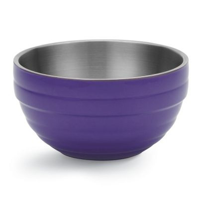 VOLLRATH 4659165 BOWL 3-1/4 QT RND DW PURPLE SS