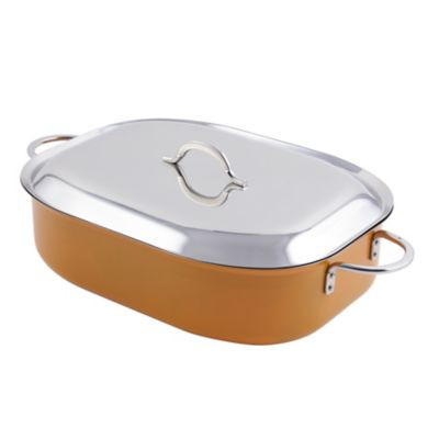 BON CHEF 60004CFCLDORANGE ROASTER 7QT 15X11X4" SS ORANGE