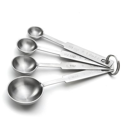 TABLECRAFT PRODUCTS COMPANY 722 SPOON MEASURING 4 PC SET SS