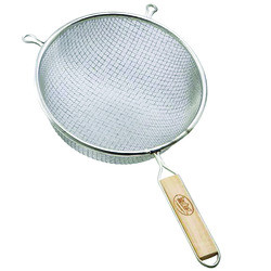 TABLECRAFT PRODUCTS COMPANY 84 STRAINER 8" WOOD HNDL DBL FINE MESH