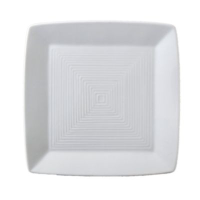 VERTEX CHINA ARG-S6 PLATE SQR 6X6" EMBOSSED SIGNATURE WHT