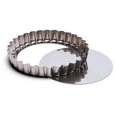 PADERNO WORLD CUISINE A4470210 PAN TART 4" REMOVABLE BTM SS
