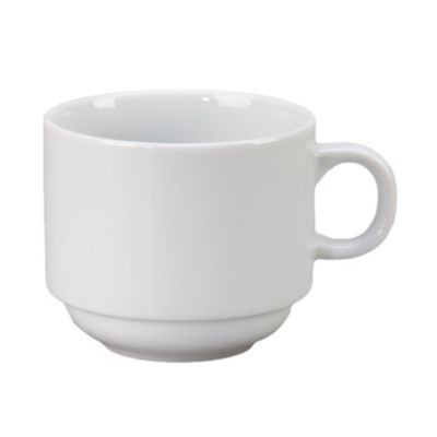 VERTEX CHINA AL-1S CUP 8 OZ STKG ALPINE EURO UNDEC BRT WHT