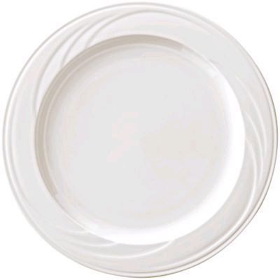 SYRACUSE CHINA 950038381 PLATE 12" MR CASCADE UNDEC WHT