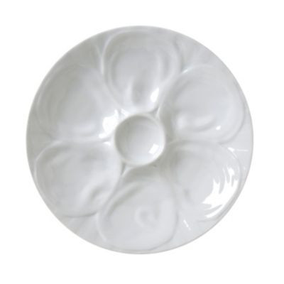 VERTEX CHINA ARG-OP PLATE OYSTER 9" MARKET BUFFET PORC WHT
