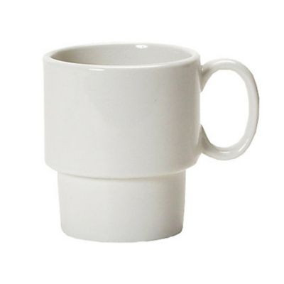 TUXTON CHINA BEM-1003 MUG STKG 10OZ OVENWARE EGGSHELL