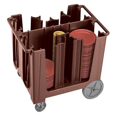 CAMBRO MANUFACTURING ADCS131 CADDY DISH ADJ W 6 DIVIDERS DK BRN