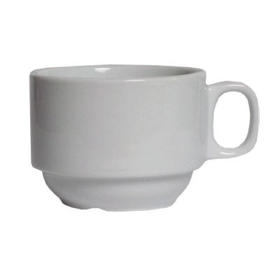TUXTON CHINA ALF-0703 CUP 7 OZ STACKABLE ALASKA/COLORADO WHT