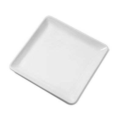 AMERICAN METALCRAFT CER15 PLATTER 14" SQR CERAMIC WHT