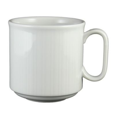 VERTEX CHINA CB-17 MUG EURO 9 OZ STKG CRYSTAL BAY CHINA WHT