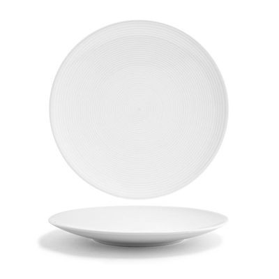 FRONT OF THE HOUSE DOS006WHP22 PLATE 12" SPIRAL WHT