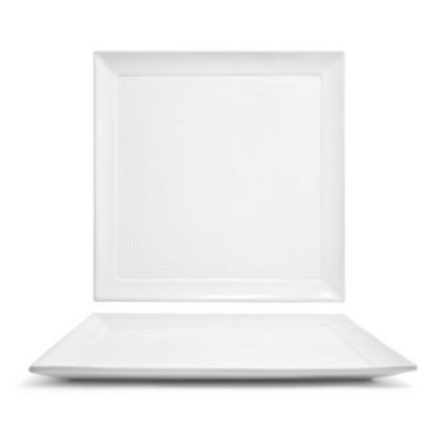FRONT OF THE HOUSE DOS000WHP21 PLATE SQR 12" SPIRAL WHT