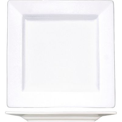INTERNATIONAL TABLEWARE EL-10 PLATE 10-3/4X10-3/4" ELITE CERAMIC WHT