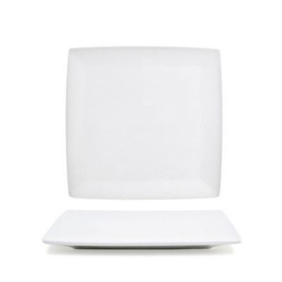 FRONT OF THE HOUSE DAP027WHP23 PLATE SQR 7-1/2" CANVAS WHT