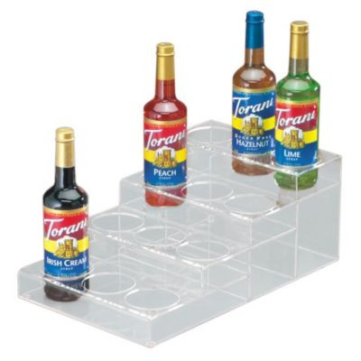 CAL-MIL PLASTIC PRODUCTS,INC. P297 CAL-MIL P297 CLEAR ACRYLIC 4-TIER 12-BOT