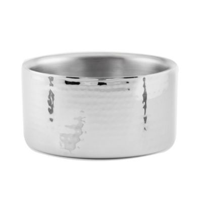 AMERICAN METALCRAFT DWBH6 BOWL SERV 34 OZ RND DBL WALL SS HAMMERED