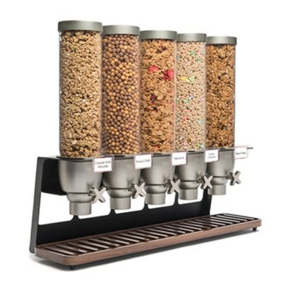 ROSSETO EZ522 DISP CEREAL 5 1-1/3 GAL CONT ACRYL BLK