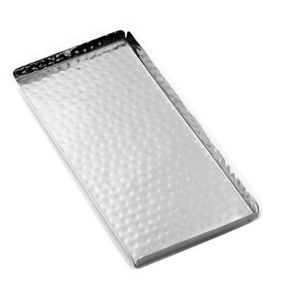 AMERICAN METALCRAFT HMST10 TRAY SUSHI 10X4-1/2X1/2" SS HAMMERED