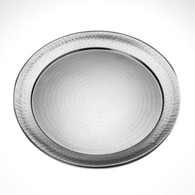 AMERICAN METALCRAFT HMRST2001 TRAY 20" RND HAMMERED SS
