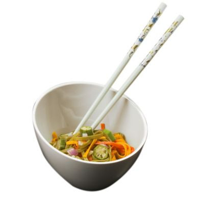 AMERICAN METALCRAFT MELSL52 BOWL 5" SLANTED RND MELAM WHT
