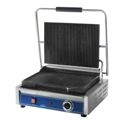 GLOBE GPG1410 GRILL PANINI 14X10" GROOVED SS