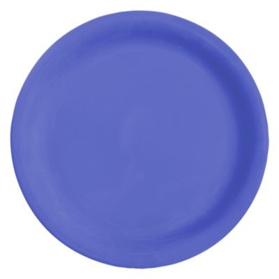 G E T ENTERPRISES NP-7-PB PLATE 7-1/4" MARDI GRAS MEL PEACOCK BLU