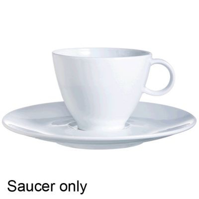 CARDINAL INTERNATIONAL R0931 SAUCER 4-3/4" VINTAGE PORC WHT
