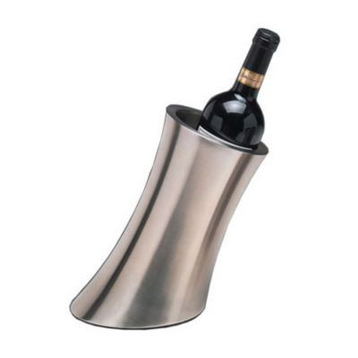 AMERICAN METALCRAFT SLWC2 COOLER WINE SS WAVE SLANTED