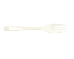 WORLD CENTRIC FO-PS-6 FORK 6-2/7" COMPOSTABLE TPLA WHT